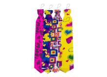 עניבות דוגמאות 12 יח' - צבעוני
